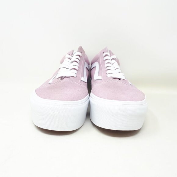 Vans Old Skool Stackform Platform Shoe Sneaker Lilac Purple Womens US Size NEW - Picture 7 of 11